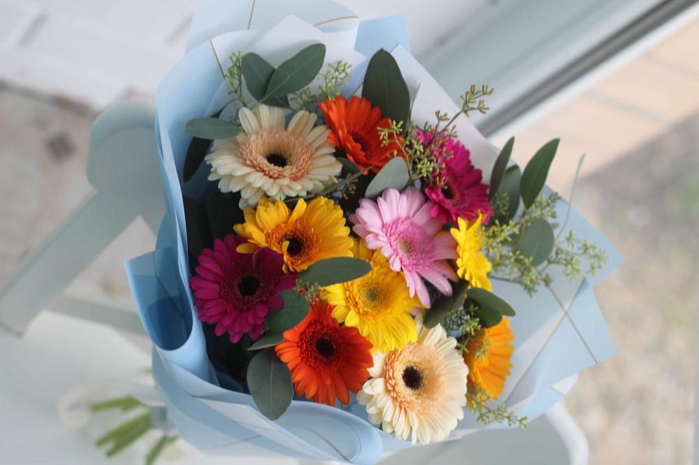 Букет цветов из: Герберы в Привольном