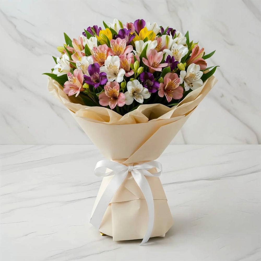 Букет цветов из: Альстромерии в Привольном