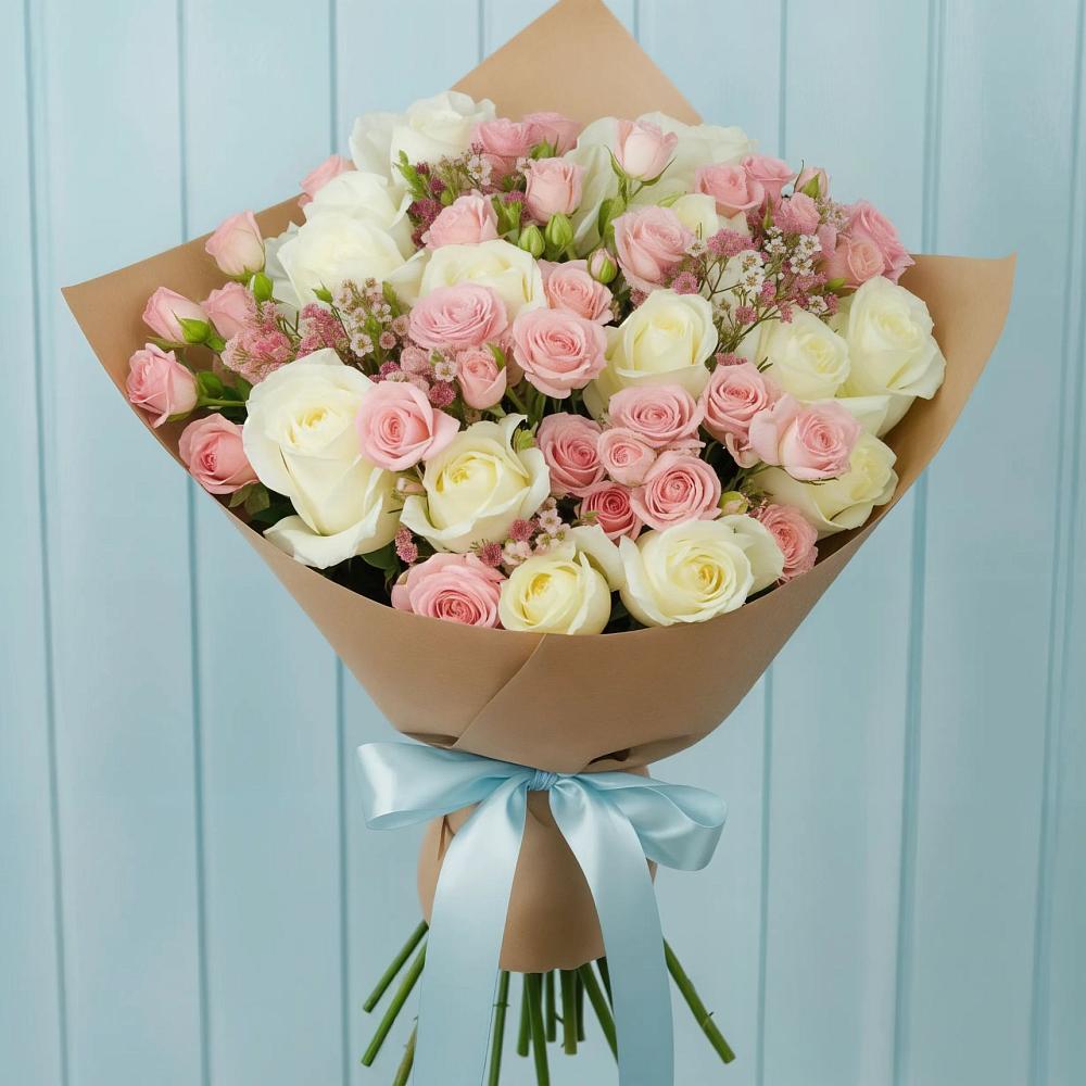 Букет цветов из: Розы в Привольном