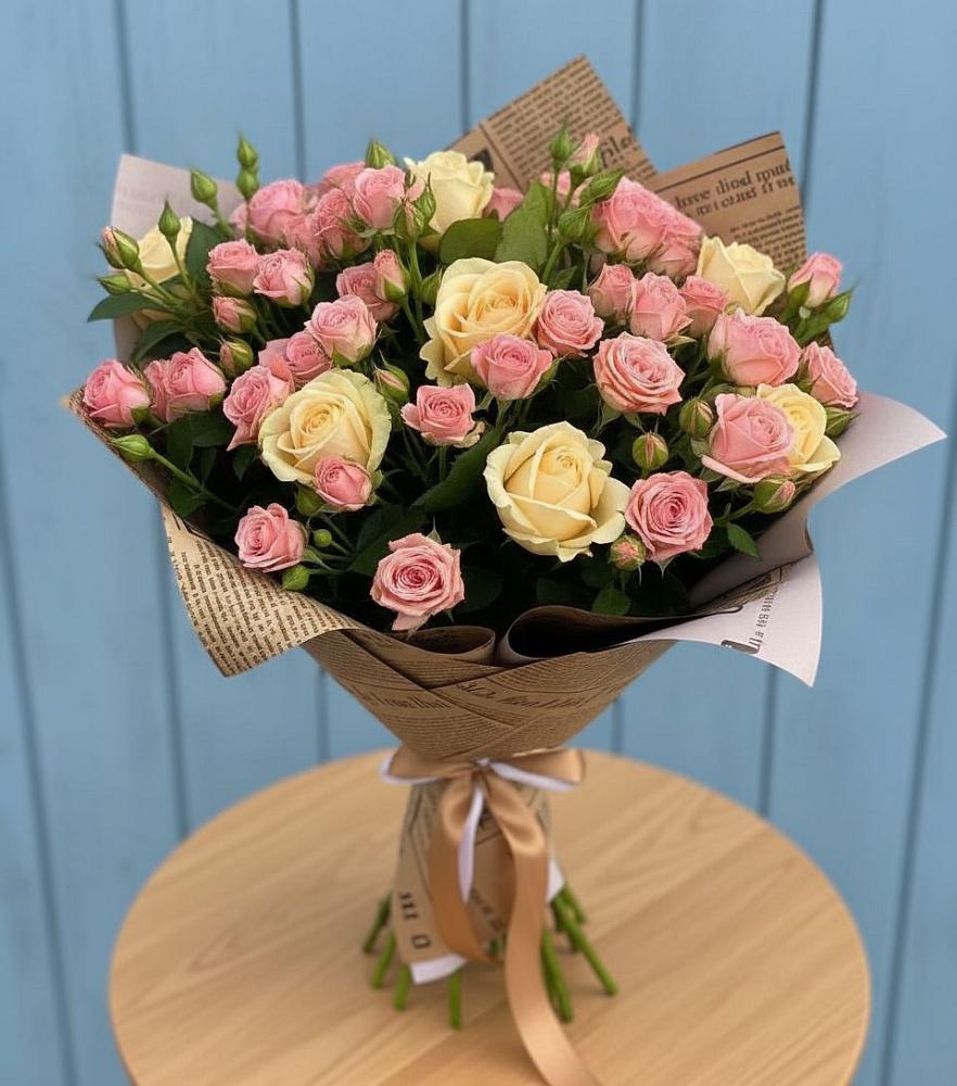 Букет цветов из: Розы в Привольном