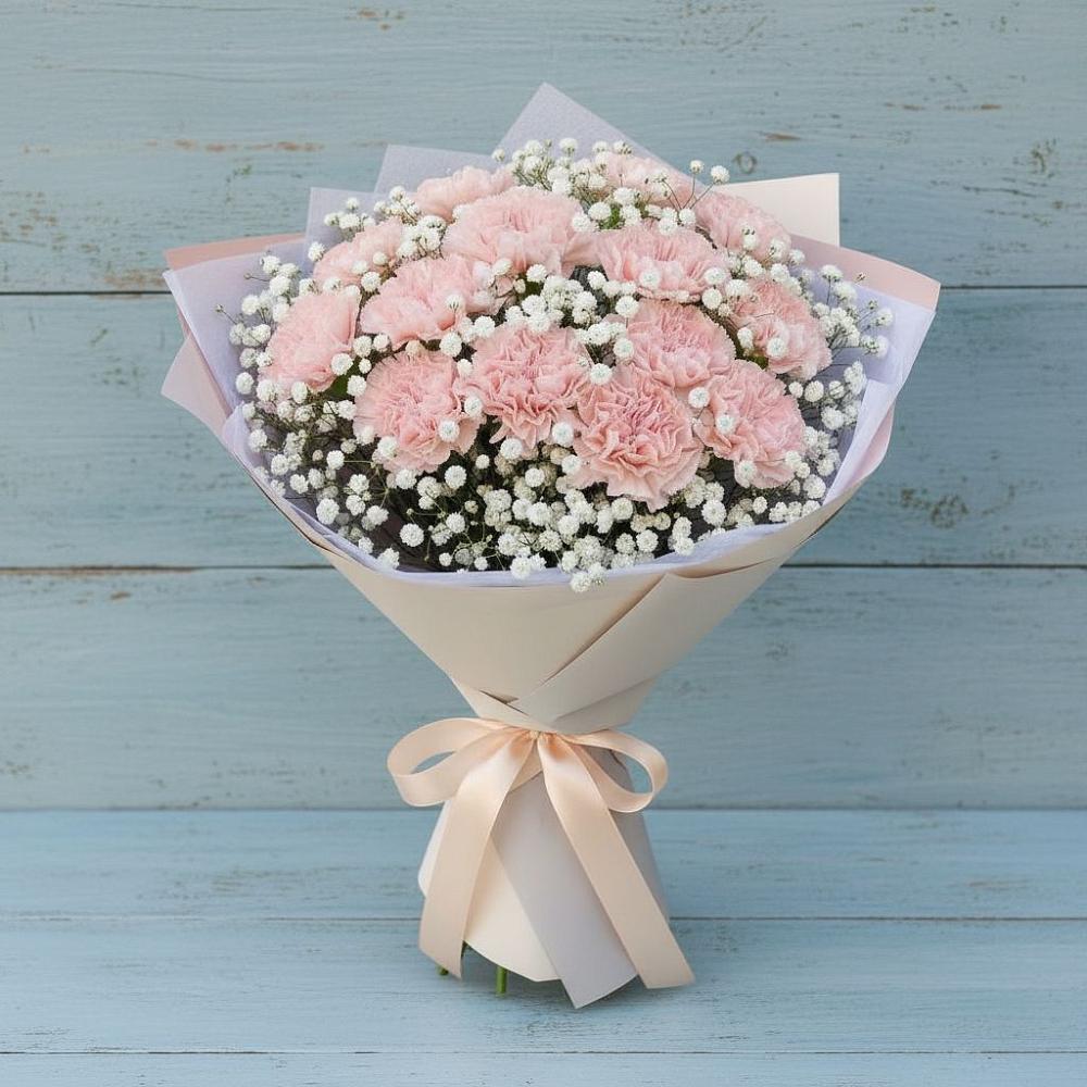 Букет цветов из: Гвоздики в Привольном