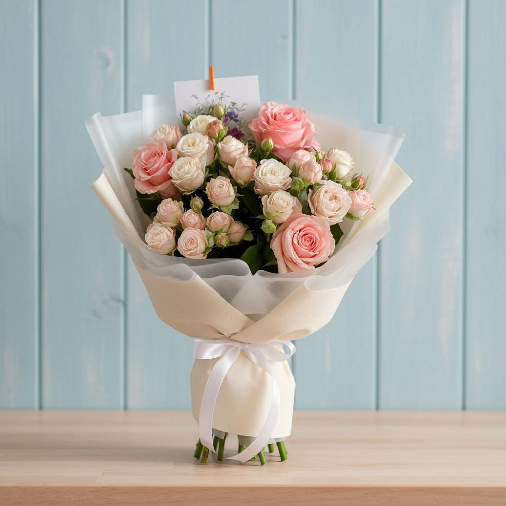 Букет цветов из: Розы в Привольном