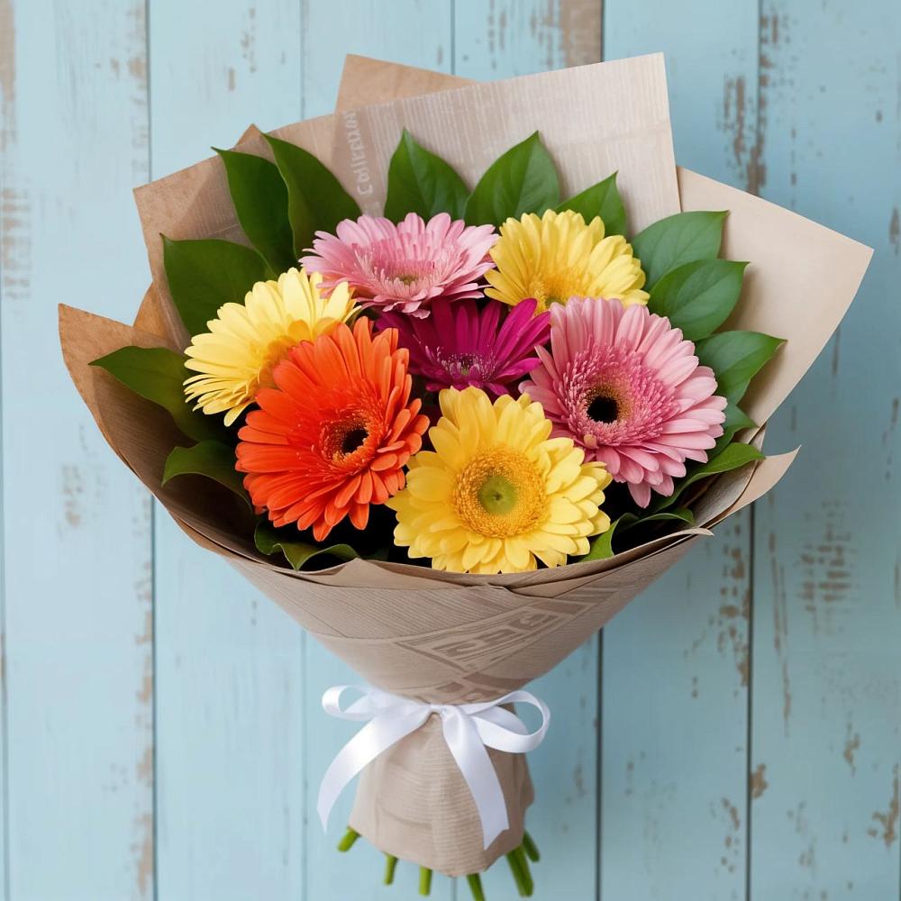 Букет цветов из: Герберы в Привольном