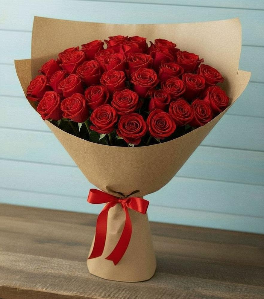 Букет Красные розы Милано в Привольном