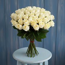 Букет 51 Белая роза Эдлесс Лав #REPLACE_PRED# Привольном