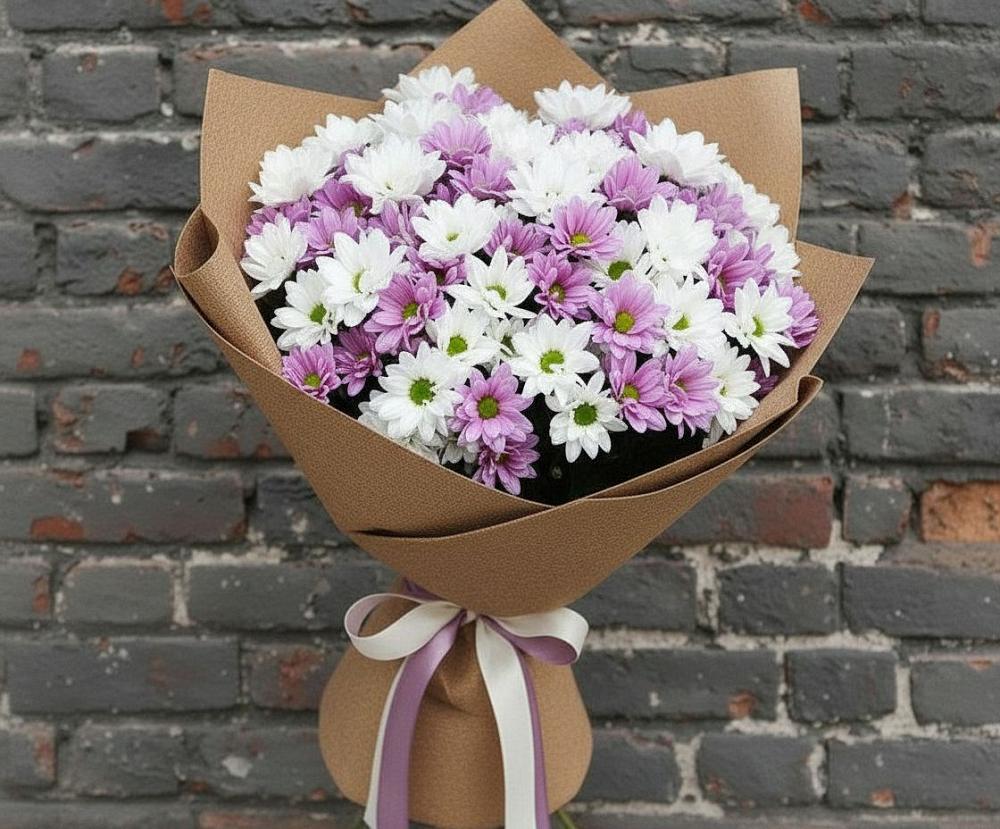 Букет цветов из: Хризантемы в Привольном