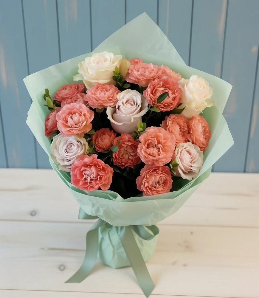 Букет цветов из: Розы в Привольном