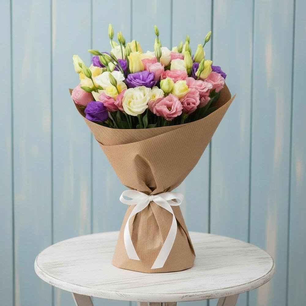 Букет цветов из: Лизиантусы в Привольном