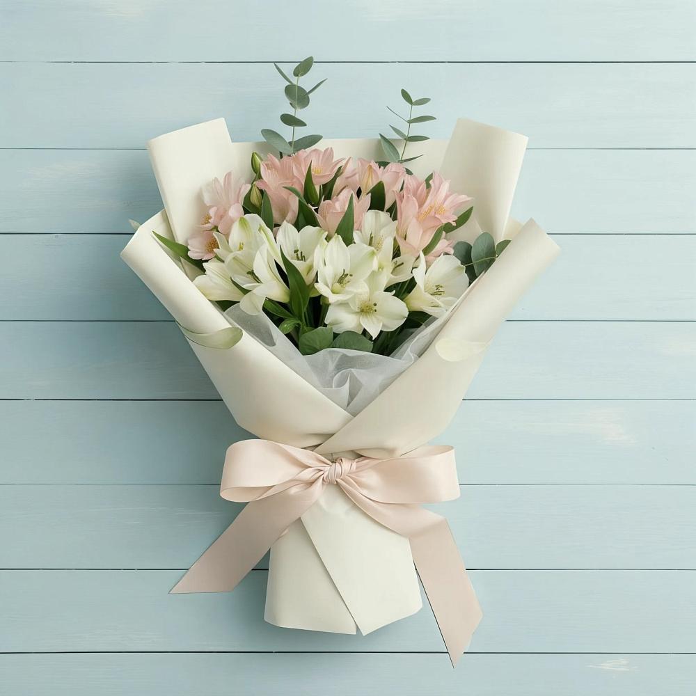 Букет цветов из: Альстромерии в Привольном