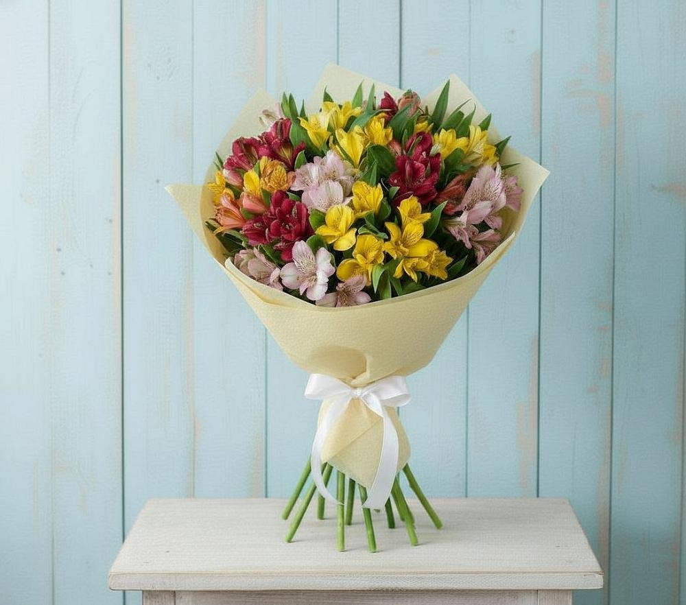 Букет цветов из: Альстромерии в Привольном