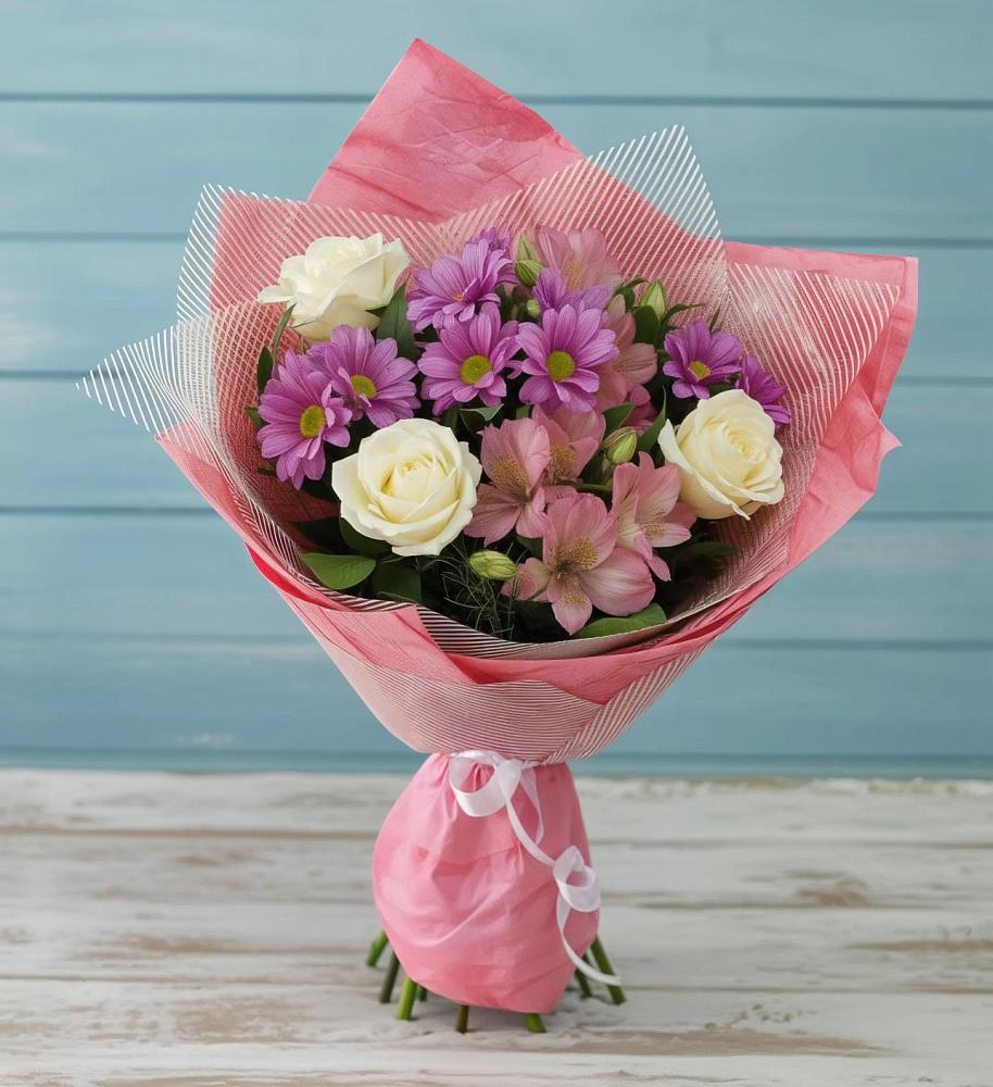 Букет цветов из: Герберы в Привольном