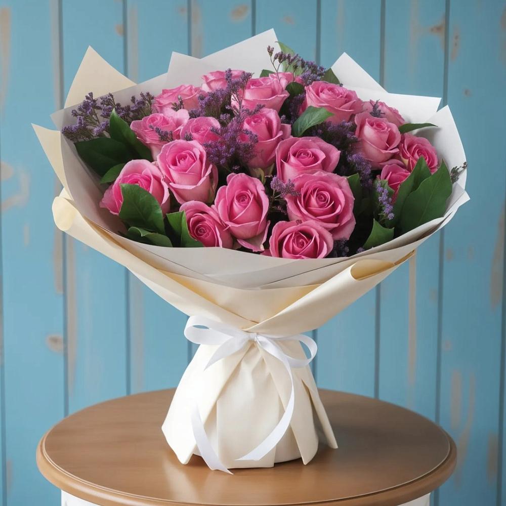 Букет цветов из: Розы в Привольном