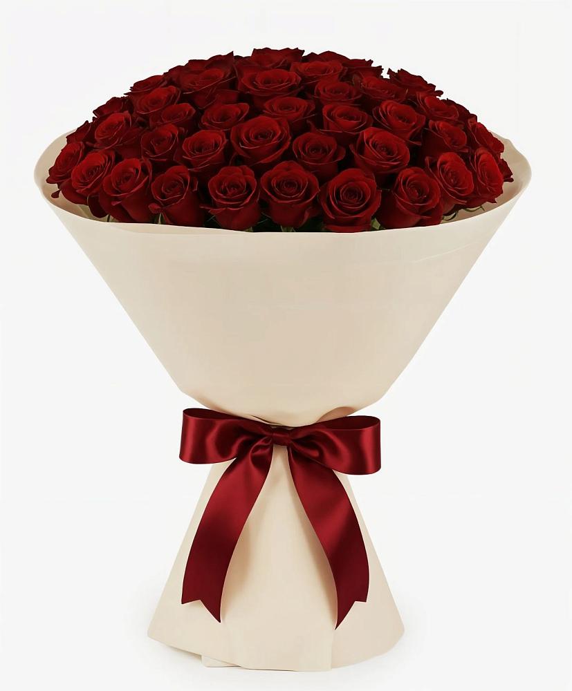 Букет 101 Бордовая роза Блэк Бакарра в Привольном