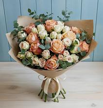 Букет цветов из:  Альстромерии и Розы в Привольном