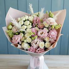 Букет цветов из:  Альстромерии и Розы в Привольном