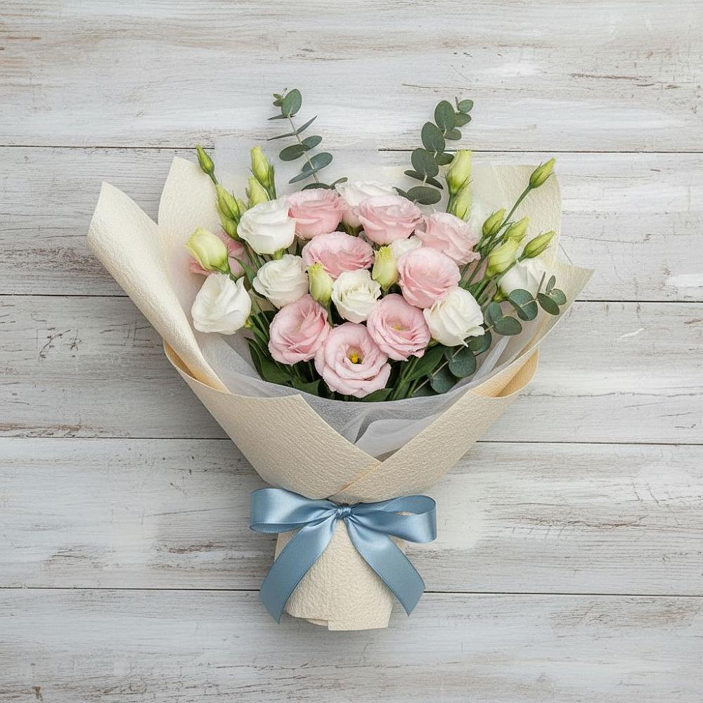 Букет цветов из: Лизиантусы в Привольном